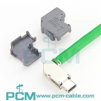IX Industrial Plug IX40G-A-10S-CVL1 Right Angle