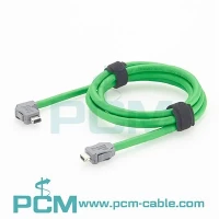 IX Straight to Down-Angle CAT6A Cable