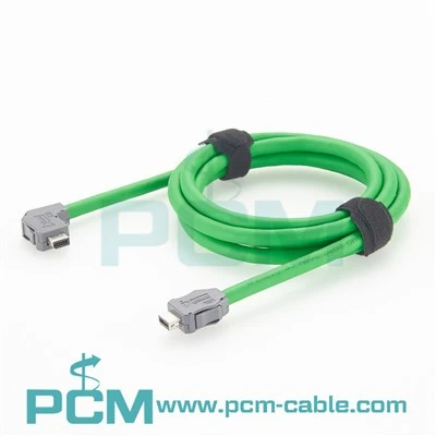 IX Straight to Up-Angle CAT6A Cable