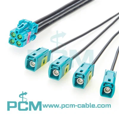 LVDS Cable Mini Fakra 4 in 1 Z Coded Female To Female Cable