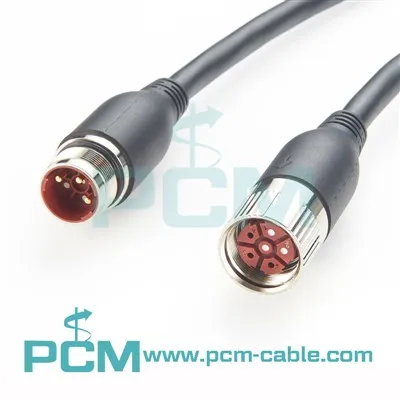 M23 Male To Female Straight Overmolded Cable