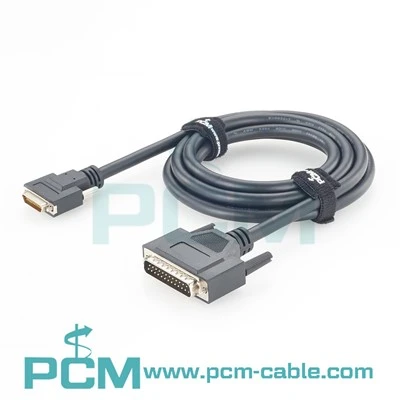 Micro-D 25 Pin Male to DB25 Male Cable