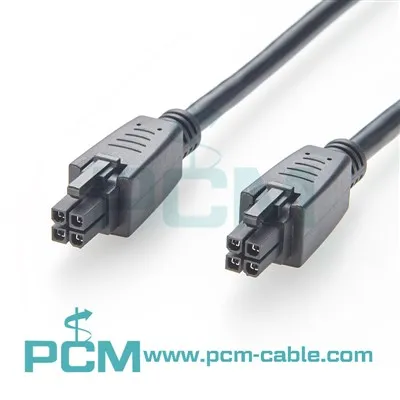 4.2mm Pitch Molex Mini-Fit Jr. Overmolded Cable Assemblies Dual Row 4 Circuits