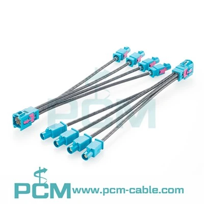 Quad HFM Mini FAKRA Male Cable 150mm