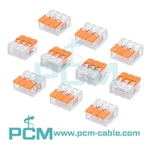 Quick Wire Cable Connectors Compact Wiring Push-in Splitter Terminal Block