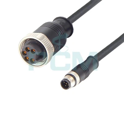 Sensor Cable M12 Micro Change Plug To Mini Change Receptacle