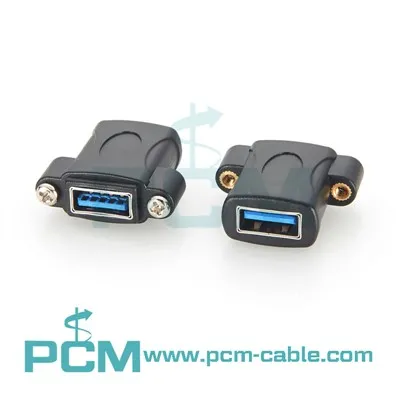 USB 3.0 Female To Female Panel Mount Coupler