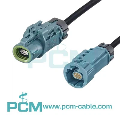 Waterproof H-MTD Male To Female Automotive Ethernet Cable