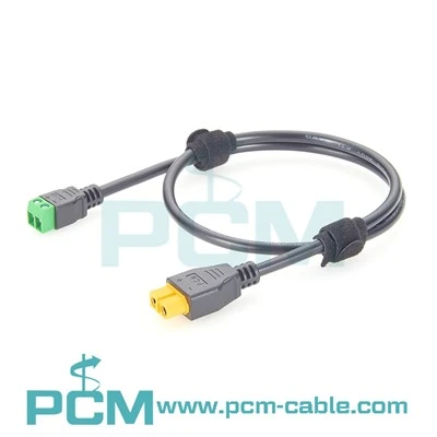 XT60 Female to 2 Pin Terminal Block Power Cable 18AWG