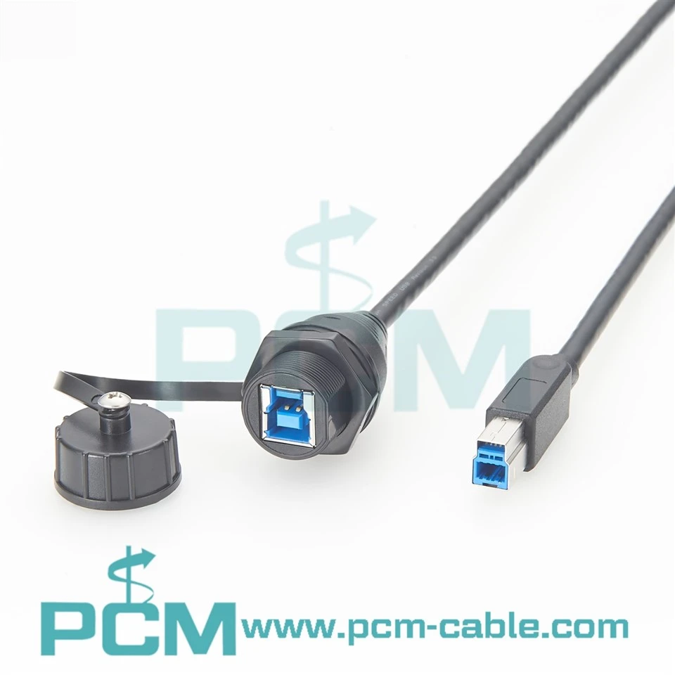 USB 3.0 Type-B Waterproof Panel Mount Extension Cable suppliers