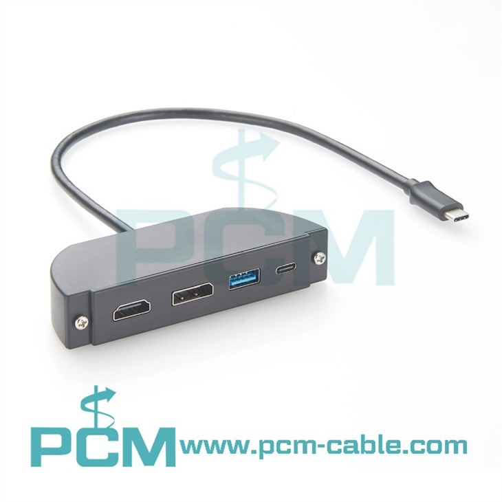 usb type c docking station with HDMI 4K60Hz, DisplayPort, and Dual USB 10Gbps