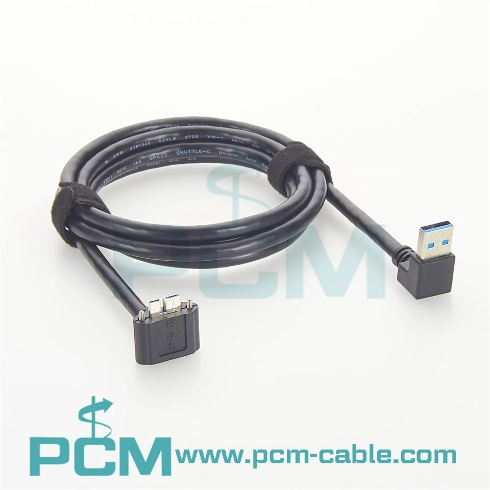 USB3.0 Vision Dual Right Angle Camera Cable factory
