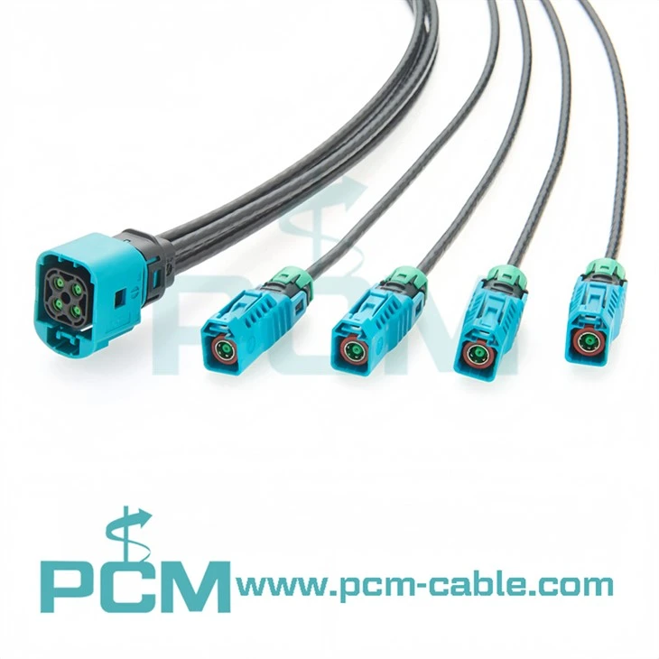 Waterproof MATE-AX To Fakra Cable Assembly