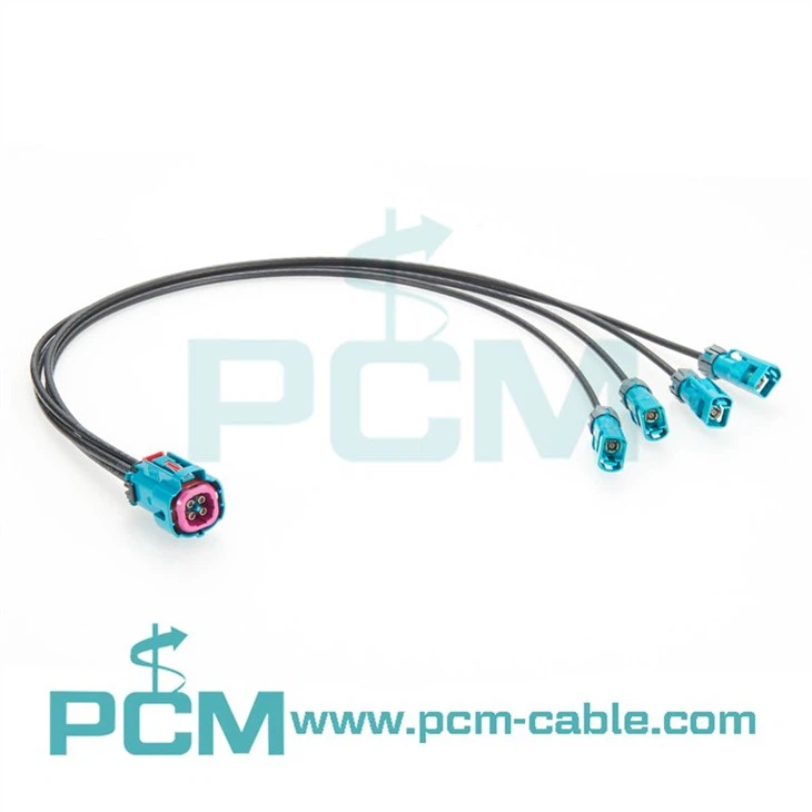Rosenberger HFM to Fakra Female Cable  Automotive RF Harness Premier Cable