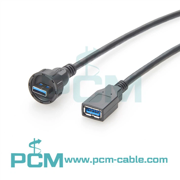 Waterproof USB Type A Male Cable