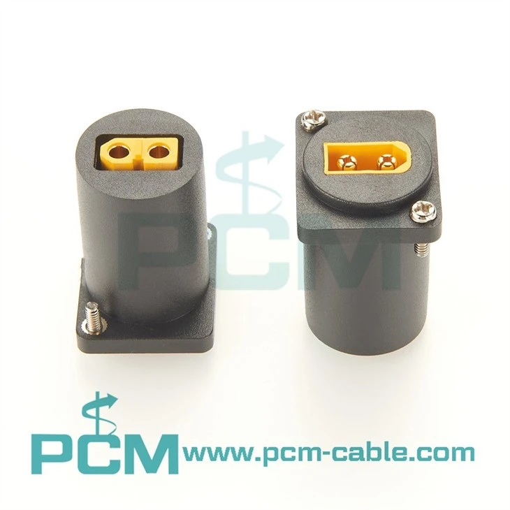 XT60 XT30 chassis mount connector drone battery panel mount adapter