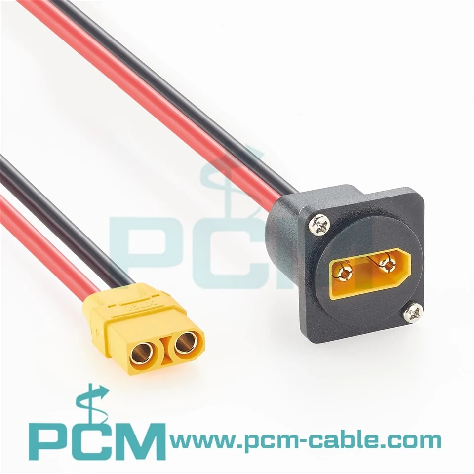 Amass XT90 Panel Mount Cable factory